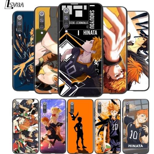 Hot Haikyuu Hinata Anime Volleyball For Xiaomi Mi 11i 11 10T 10 9T 9 A3 8 Lite CC9 SE Note10 Lite Ultra Pro Black Phone Case