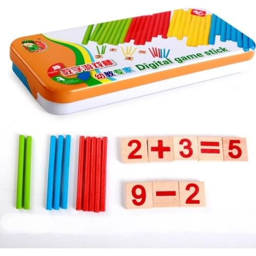 Baby new kids educational toy montessori math toy counting rods / sticks for learning arithmetic good for pre-school boys girls