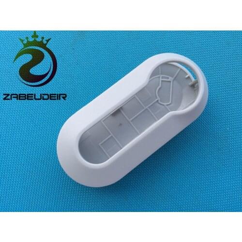 Gray White Color Flip Remote Car Key Shell Colorful Replacement Cover Styling Case Fob For Fiat 500 Panda Punto Bravo Auto Parts