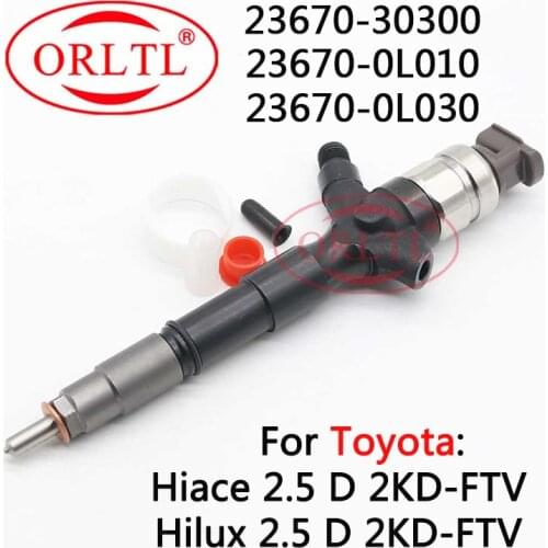 Common Rail Injector 23670-0L010 Diesel Nozzle 23670 0L010 Fuel Sprayer 236700L010 For Toyota Hiace / Hilux 2KD