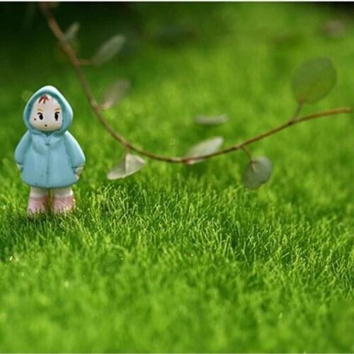 2pcs Micro Landscape Fake Moss Artificial Lawn Grass Turf Simulation Plants DIY Mini Fairy Garden Wall Decoration Green Grass