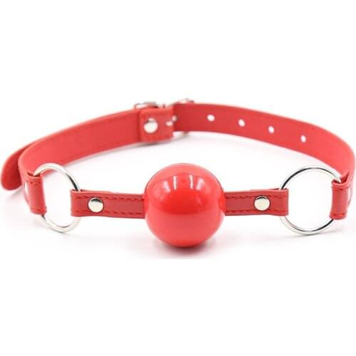 Mouth Gag Ball Leather Bondage Belt Slave BDSM Restraints Sex Toys For Couples Women Open Mouth Gag Adult Games tools