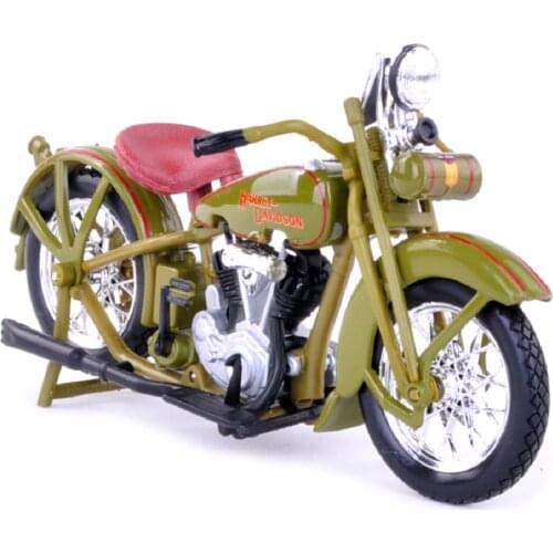 Maisto 1:18 1928 JDH Twin Cam Olive Motorcycle Bike Diecast Model Green New in Box