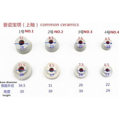 Common ceramic ID11 mm/High temperature resistant Pyramid-shaped porcelain tube /ceramic gasket /insulation porcela