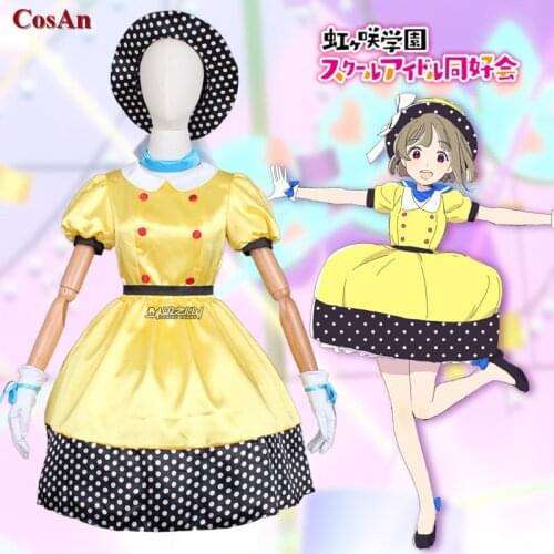 Hot Anime Lovelive Nakasu Kasumi Cosplay Costume 3rd Live Festival Concert Uniform Dress Girl Activity Party Role Play Clothing