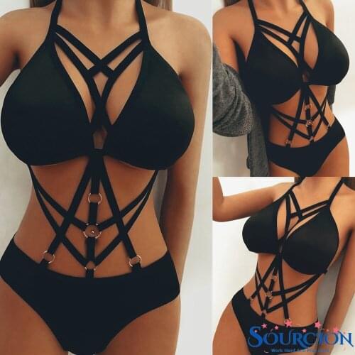 Sourcion Women Sexy Lingerie Lace Catsuit Female Underwear Bodysuit Nightwear Body Sexy Hot Pole Dance Erotic Stripper Clothes