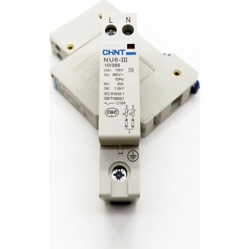 CHINT Surge Arrester NU6-III 2P 10KV 385V Low-voltage Surge Arrester