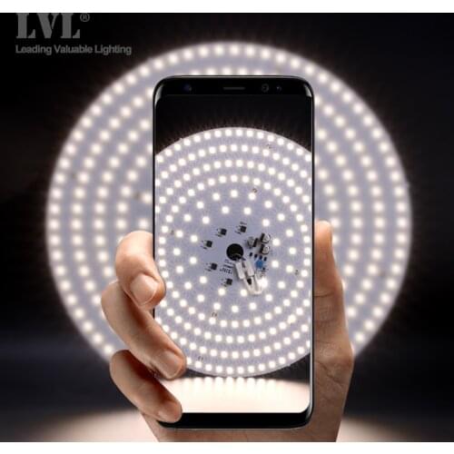 LED Panel Light 7W 10W 18W 25W 40W No Flicker AC 220V 230V for Ceiling Light Source Square Round Panel Light