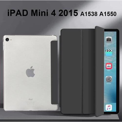 Smart Cover For iPad Mini 4 2015 Tablet Cover for iPad Mini 4 7.9'' Case Funda for iPad Mini4 A1538 A1550 Auto Wake Sleep Cover