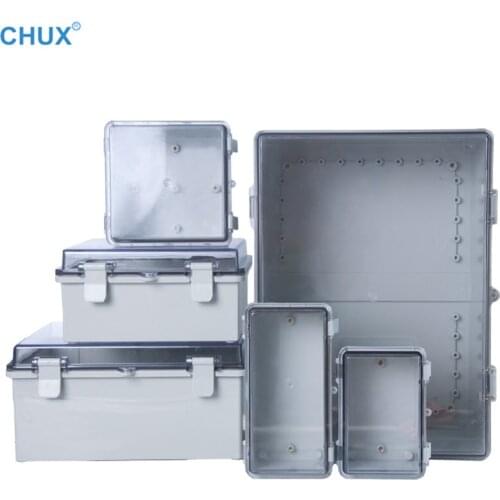 With Hasp Waterproof Electrical Junction Box Outdoor Sealed Switch Power Plastic Enclosure Case Electrical Distribution boxes