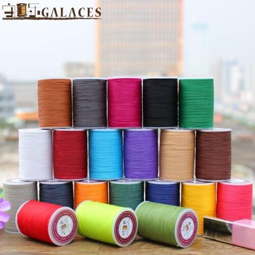 0.6mm Strong Tenacity 95m/roll Leather Sewing Wax Thread Hand Stitching Cord Craft DIY Tool Craft Findings for Bracelet Necklace