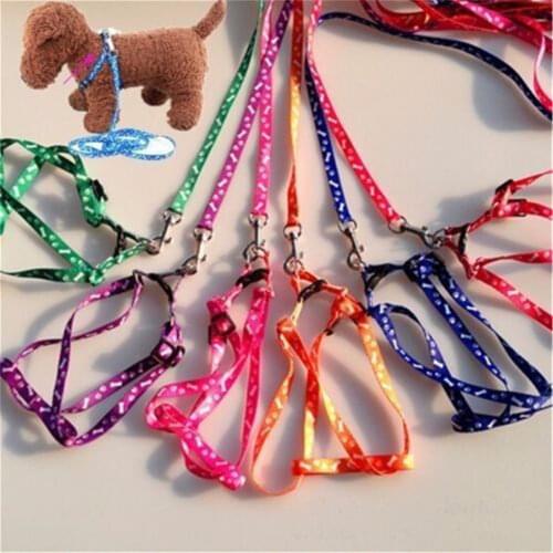 1Pc Pet Product Small Dog Puppy Cat Rabbit Kitten Nylon Harness Collar Leash Lead Adjustable Leash Pet Supplies