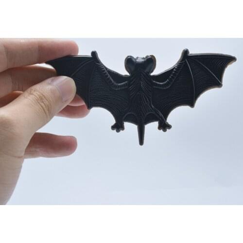 10pcs Halloween gift supplies the whole person Tricky Funny spoof toys soft imitation fake bat bat