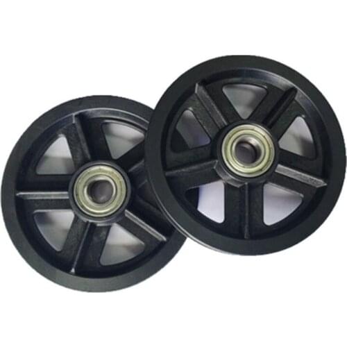 2Pcs/Lot Barn Door Pulleys for Cabinet Window American Sliding Door Runner Hanging Rail Hardware Roller Wood Door Pulley