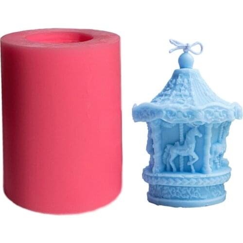 3D Seashell Candle Mould Heart-shaped Mold Christmas Gift Box Candle Mould Aroma Candle Gypsum Molds Soap Making Silicone Mould