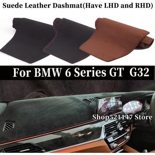 Accessories Car-styling Suede Leather Dashmat Dashboard Cover Dash Mat Carpet For BMW 6 Series GT M 630i 640i 630D G32 RHD LHD