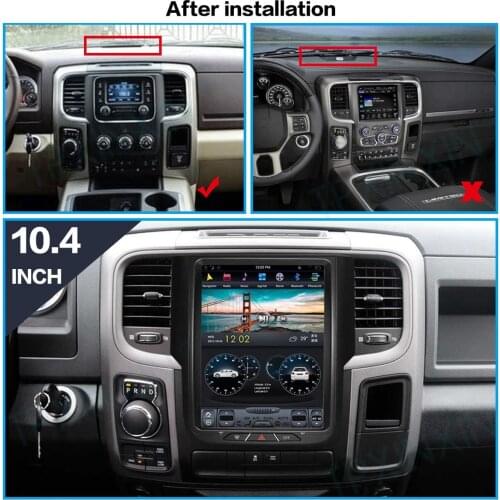 For Dodge RAM 1500 2500 3500 2014 2015 - 2018 Android 9 Carplay Radio Player Car GPS Navigation Head Unit Car stereo BT WIFI