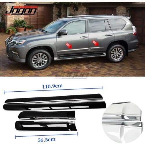 4pcs ABS Chrome Car Side Door Body Cover Trim For Lexus GX460 2010-2015 2016 2017 2018 2019 2020 Protector Molding Accessories