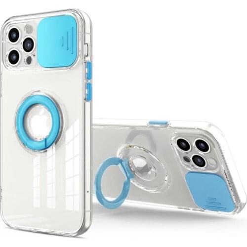 Slide Camera Lens Protection Case for iPhone 12 Pro Max mini 11 Pro SE 2020 Soft Ring Holder Cover for iPhone XS MAX XR 8 7 Plus