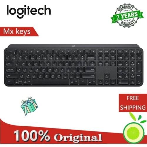 Logitech MX Keys Wireless/Bluetooth Keyboard 2.4GHz Dual Mode Backlight Rechargeable Easy-Switch Home Office