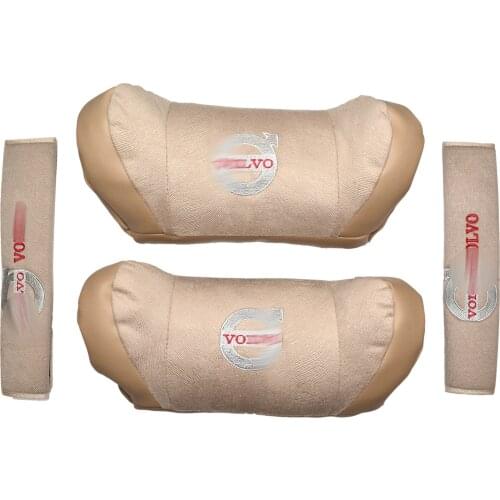 Volve Beige And Black Neck Pillow Set - Special Series