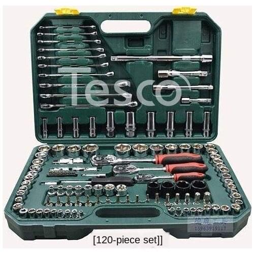 Hardware tool set tool 120 car repair 150 piece set auto repair sleeve ratchet wrench set car box