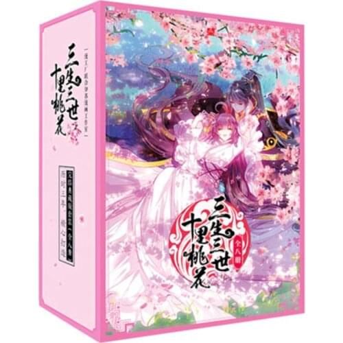 8 Book/set Comic version Chinese Manga / Chinese Folk Novels Love Story Sansheng III Series Chinese ancient style comic book
