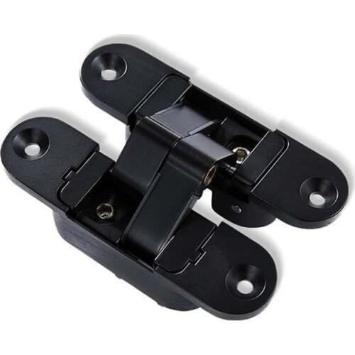 Casement invisible folding pivot door joints hinge heavy duty black hidden 180 degree mute hinge pin wood wooden door
