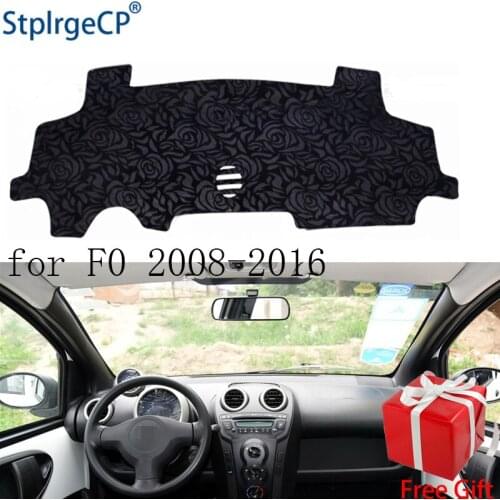 Latest Rose Pattern Non-slip Car Dashboard Cover Dash Mat Pad DashMat ANti-UV Car Sticker for BYD F0 2008-2016 Car Styling