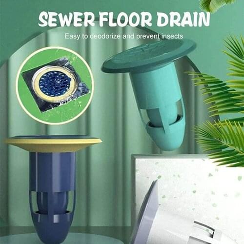 Bath Shower Floor Strainer Cover Plug Trap Silicone Anti-odor Sink Bathroom Water Drain Filter Insect Prevention Deodorant