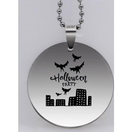 Ufine Christmas gift for dad jewelry glass mustache best father pendant army card stainless steel custom necklace N4588