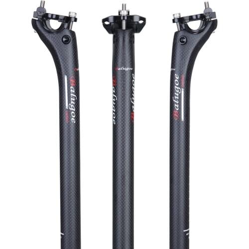 BALUGOE Full Carbon Mountain Road Bike Seat Post 27.2/30.8/31.6mm Bicycle Seatpost 3K Cycling Saddle Tube Tige Mtb Canote