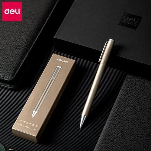 Deli S99 Rotary Metal Pen Holder Neutral Pen Signature Black Gel Pen Gel Pen Pens For School Cute Pen Gel Pens Personal Office