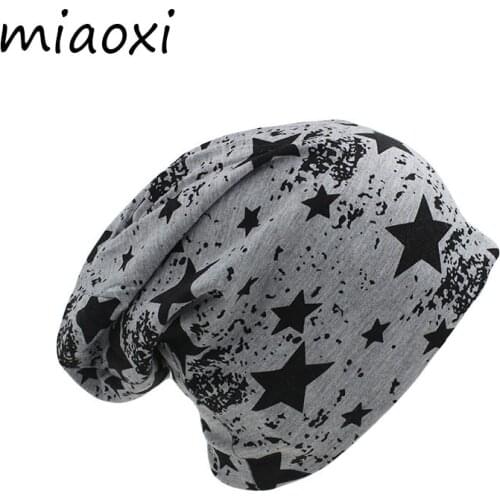 Miaoxi New Casual Colors Star Men Women Knit Autumn Beanie Skullies Hip Hop Fashion High Quality Warm Hat Caps Girl Gorro Hats