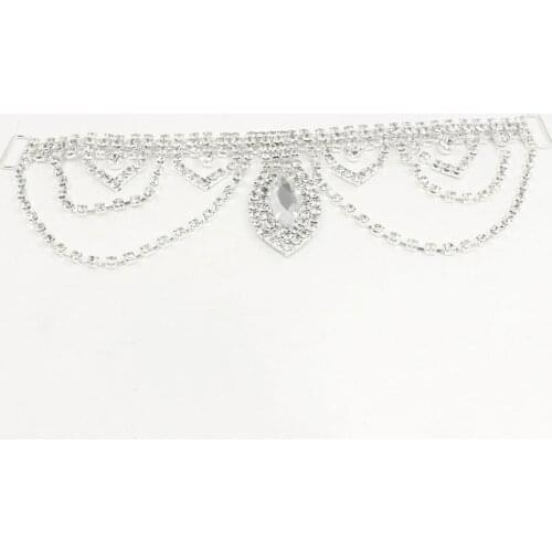 DIANCAN swimsuit diamond Rhinestone bikini connectors buckle size 165mm shoe A grade diamond Bra Underwear Bra extended buckles