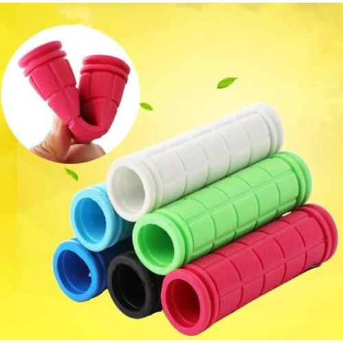 1 Pair Anti-Slip Bike Handle Bar Grip Bicycle MTB Handlebar Grips Soft Rubber Bar Covers High Elastic Bicycle Parts Accessories
