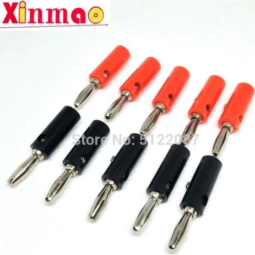 10pcs / lot 2016 Hot Banana Plug Plate 4mm Connector Plugs For Audio Video Speaker Lantern Head Banana Plug Lantern