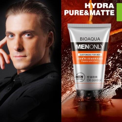 100% Original BIOAQUA Brand Oil-control Face Cleanser Moisturizing Shrink Pores Clean Acne Blackhead Facial Cleanse For Men 100g