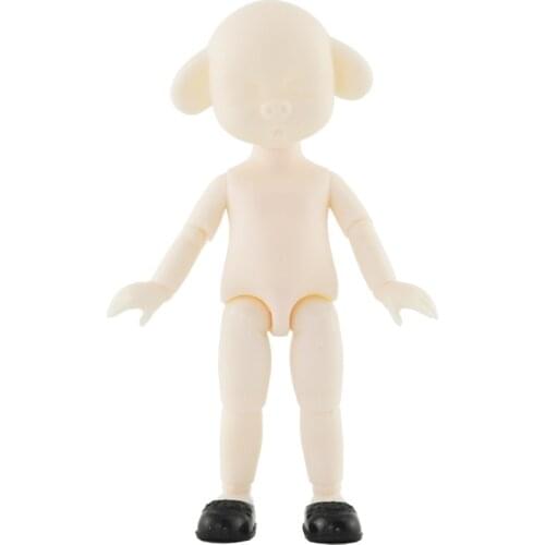 13 Moveable Jointed 16cm 1/8 Dolls Toys Cute Sleeping Pig Head White Skin Nude Dolls Without Makeup for Girls Toys Gift