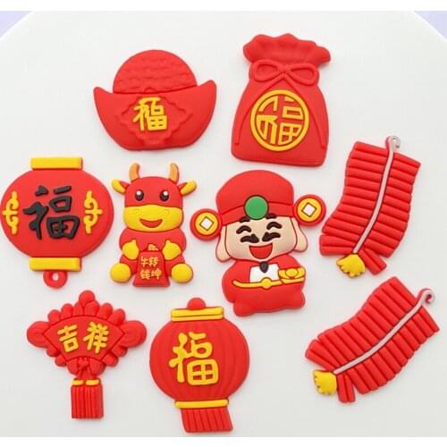 16pcs/Lot Cute Popular Cartoon Mascot In 2021 Rubber Flatback DIY Hair Bow Accessories Shower Decoration Center G11