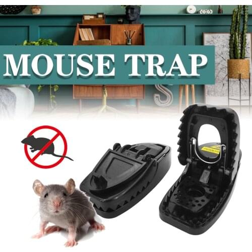 2Pcs Reusable Rat Catching Mice Mouse Traps Mousetrap Bait Snap Spring Rodent Catcher Pest Control