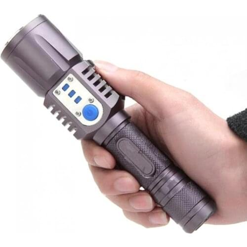 3800LM XM-L2 T6 LED Flashlight Torch Brightness LED USB Charge 5 Modes Mobile Power Bank Intelligent Flashlight