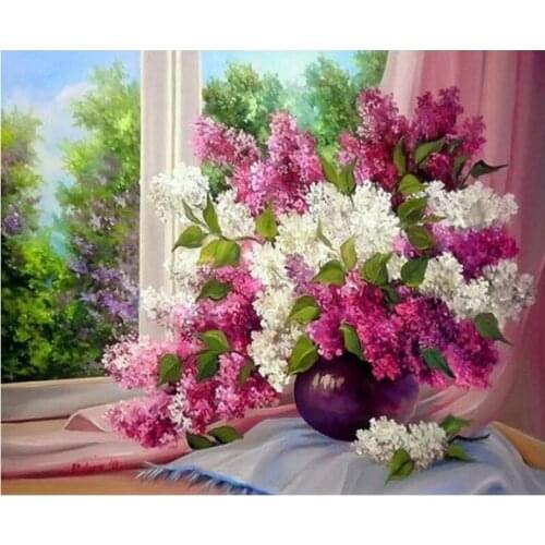 Diamand Painting Flowers Diamond Painting Full Cross Stitch Kits EmbroideryDiamond Paiting Full Drill