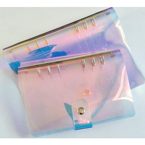 6 Holes PVC Loose Leaf Binder Notebook Notepad Sketchbook Business Journal Agenda Stationery School Supplies