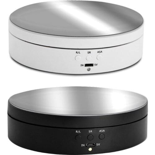 High Power Electric Rotating Mirror Jewelry Display Stand Base Jewelry Organizer Turntable Jewellery Box