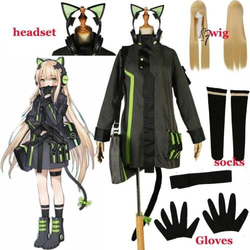 Girls Frontline Cosplay costume Halloween Combat Outfit Game TMP cosplay set High Quality Same as original Character Cos Wig