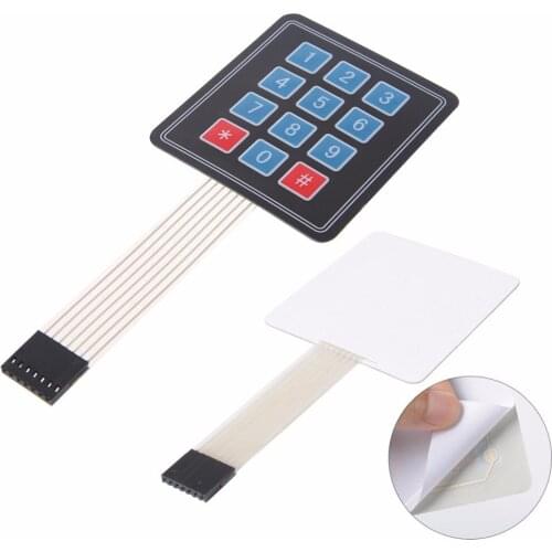 Matrix Array 12 Key Membrane Switch Keypad Keyboard For Arduino AVR 4 x 3 High Quality