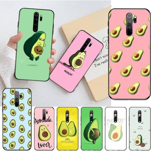 Cute cartoon avocado Phone Case for Redmi Note 9 8 8T 8A 7 6 6A Go Pro Max Redmi 9 K20 K30 Pro