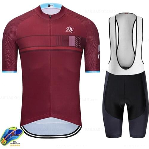 Men Clothes Wear Better Rainbow 2021 Raudax Areo Cycling Jersey Short Sleeve Cycling Clothing Summer Road Bike Sets Triathlon