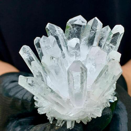 Natural Rare White Quartz Crystal Cluster Mineral Specimen Healing